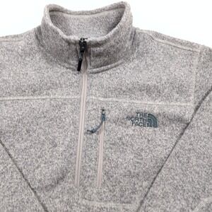 The North Face Men's Gordon Lyons Fleece 1/4 Zip Pullover Brown Heather Size L